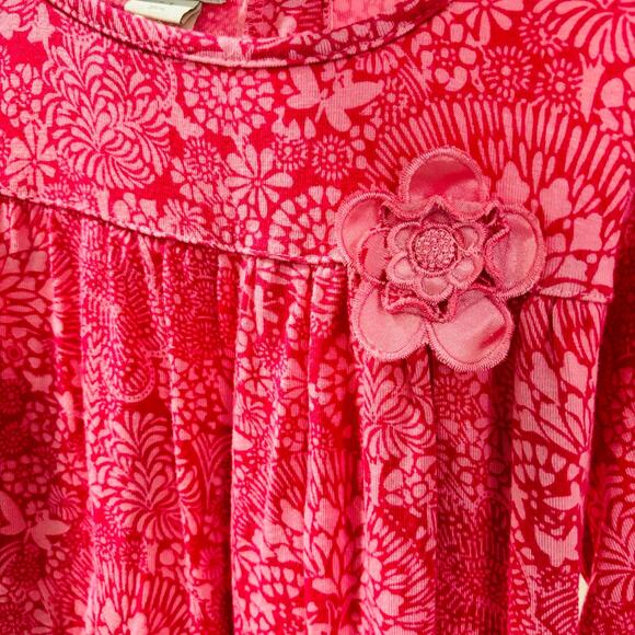 Gorgeous Pink Bamboo Dress From Monsoon of London Size 2/3 - Picture 4 of 6